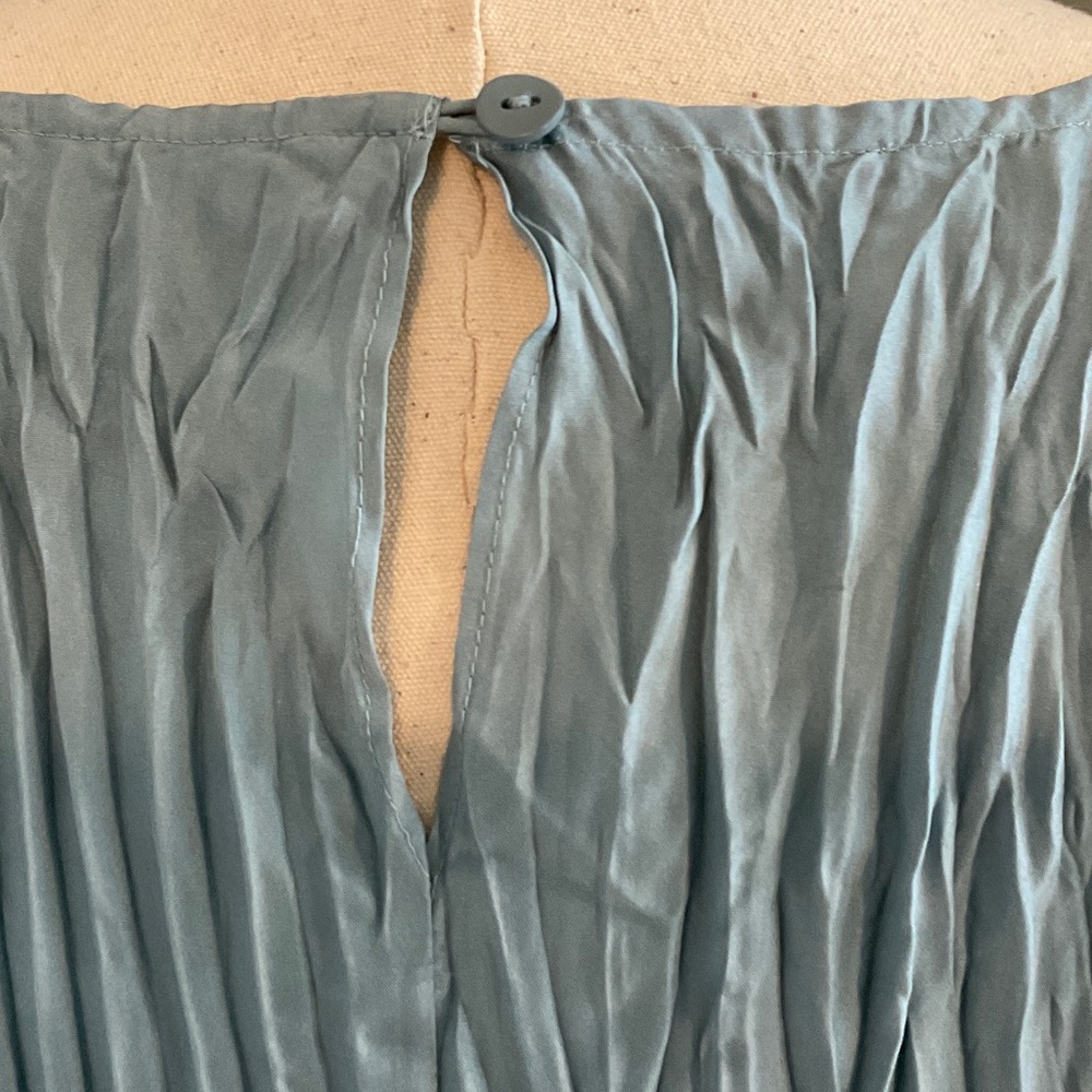 Eileen Fisher Dusty Blue Midi Dress - Picture 7 of 8